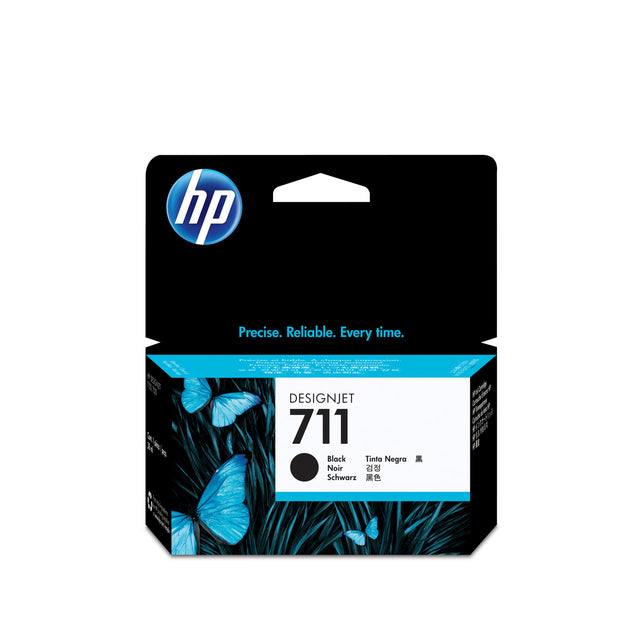 HP 711 38-ml Black DesignJet Ink Cartridge CZ129A