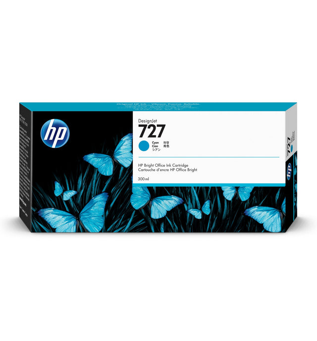 HP 727 300-ml Cyan DesignJet Ink Cartridge F9J76A