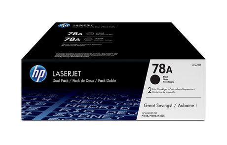 HP 78A Black Original LaserJet Toner Cartridge CE278A