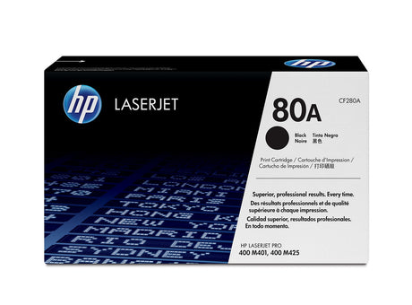 HP 80A Black Original LaserJet Toner Cartridge CF280A