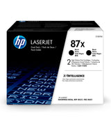 HP 87X 2-pack High Yield Black Original LaserJet Toner Cartridges CF287XD