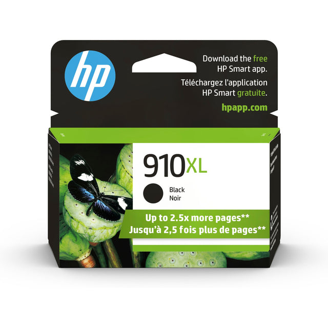 HP 910XL High Yield Black Original Ink Cartridge 3YL65AN#140