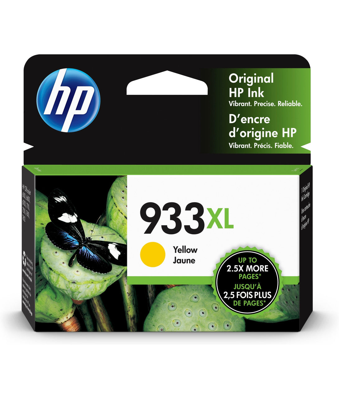 HP 933XL High Yield Yellow Original Ink Cartridge CN056AN#140