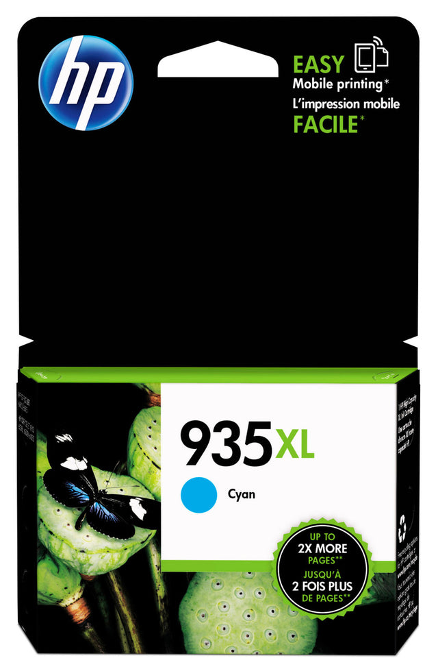 HP 935XL High Yield Cyan Original Ink Cartridge C2P24AN#140