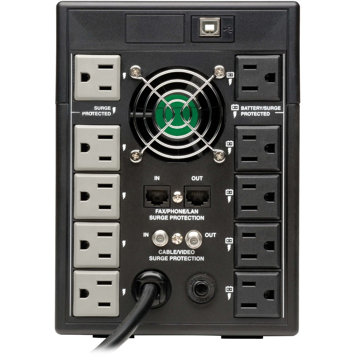 Tripp Lite OmniSmart LCD 120V 1500VA 810W Line-Interactive UPS, Tower, LCD display, USB port - OMNI1500LCDT