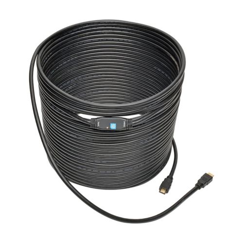 Tripp Lite P568-100-ACT Active High-Speed HDMI Cable with Built-In Signal Booster (M/M), Black, 100 ft. (30 m) - P568-100-ACT EATON