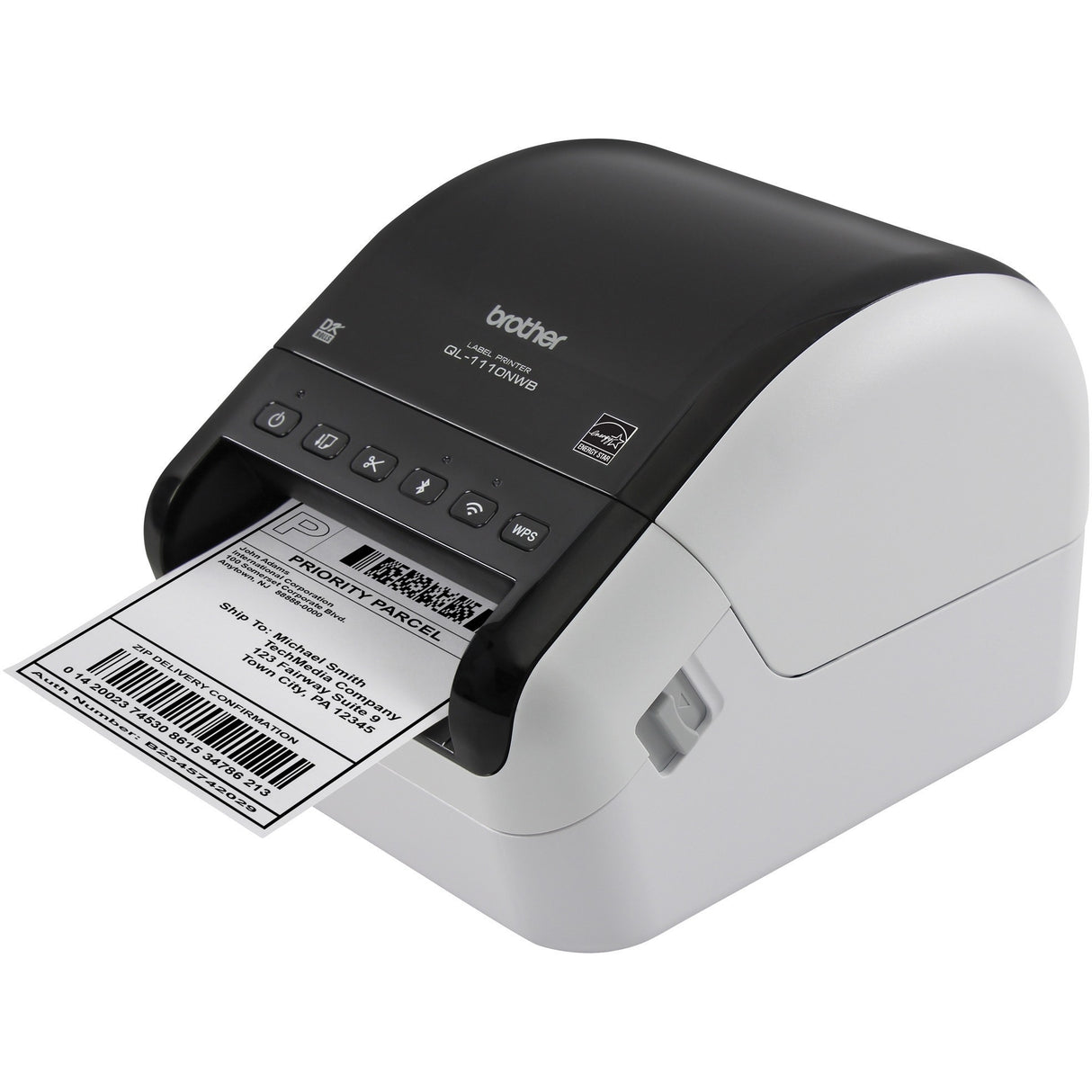 Brother QL-1110NWB label printer Direct thermal 300 x 300 DPI 110 mm/sec Wired & Wireless DK Wi-Fi B - QL-1110NWB