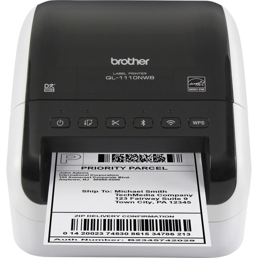 Brother QL-1110NWB label printer Direct thermal 300 x 300 DPI 110 mm/sec Wired & Wireless DK Wi-Fi B - QL-1110NWB