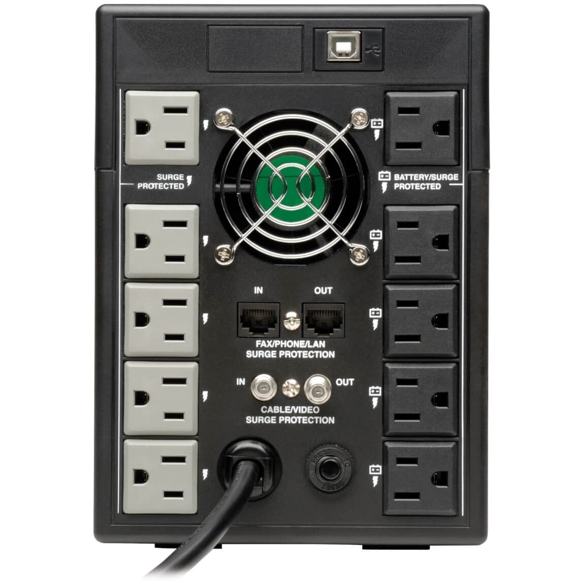 Tripp Lite SmartPro LCD 120V 1500VA 900W Line-Interactive UPS, Tower, LCD Display, USB - SMART1500LCDT