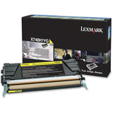 Lexmark X748 Yellow Toner Cartridge Return Program Yield 10,000 Pages X748H1YG