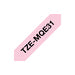 Brother 12mm (0.47")  Black on Pastel Pink (Pantone 517C) - TZEMQE31