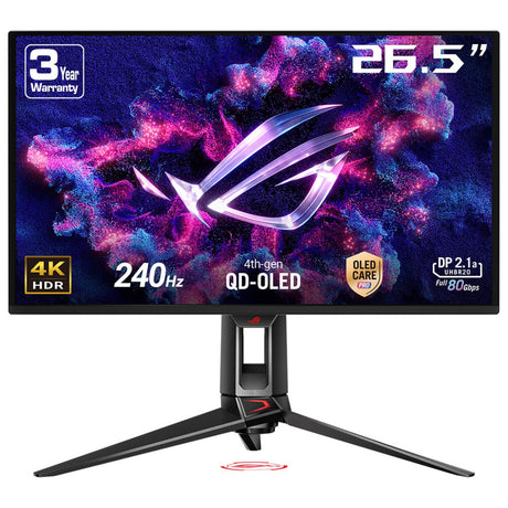 ASUS ROG Swift OLED PG27UCDM computer monitor 67.3 cm (26.5") 3840 x 2160 pixels 4K Ultra HD QD-OLED Black - PG27UCDM ASUS