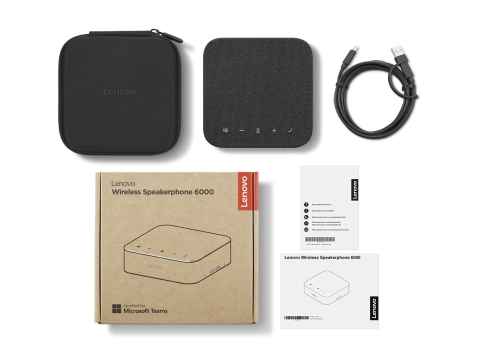 Lenovo 4Y71Q47766 speakerphone PC Bluetooth Black - 4Y71Q47766