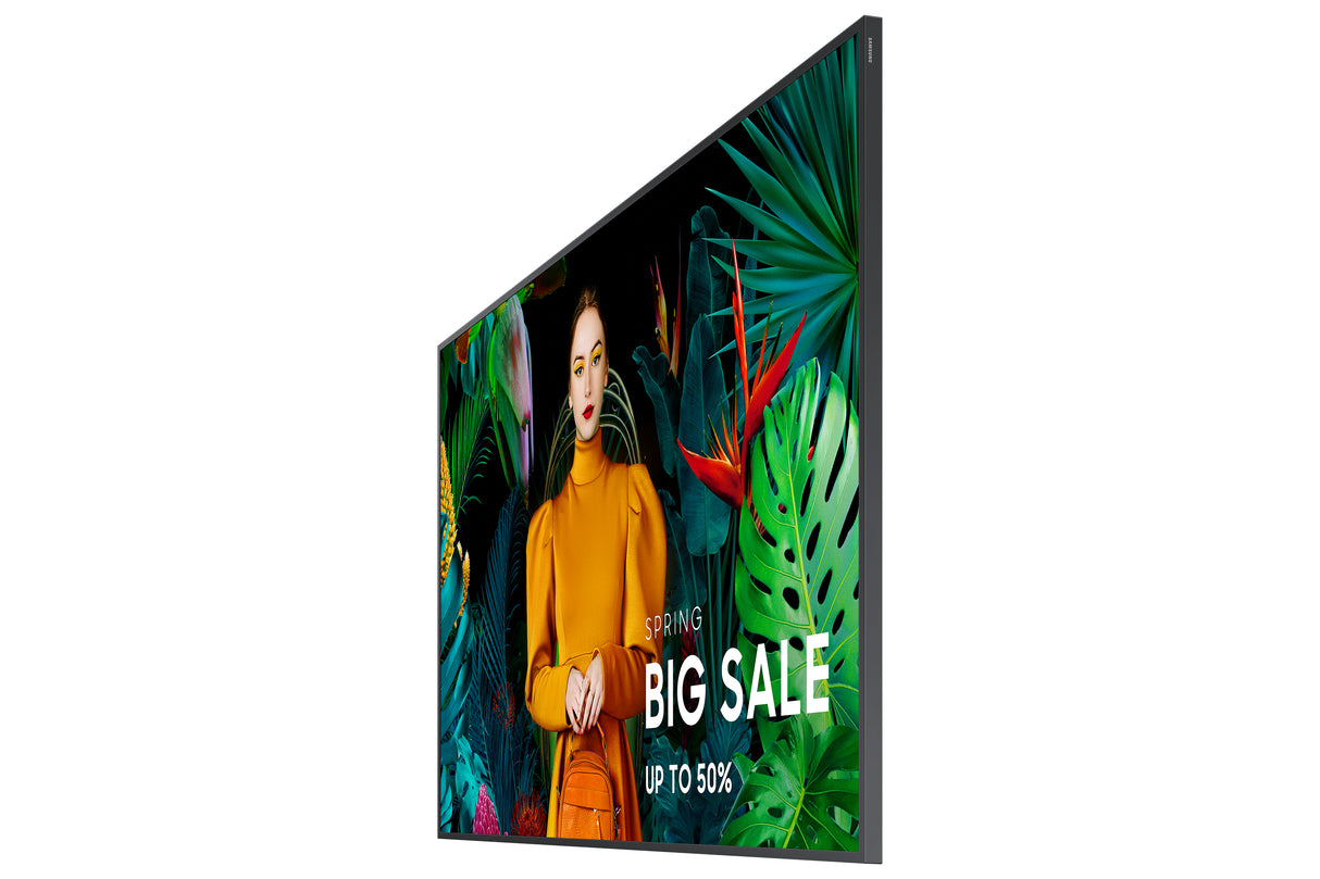 Samsung QB43C Digital signage flat panel 109.2 cm (43") LCD Wi-Fi 350 cd/m² 4K Ultra HD Black Built-in processor Tizen 7.0 16/7 - QB43C