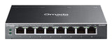 TP-Link Omada ES208GP network switch Managed L2 Gigabit Ethernet (10/100/1000) Power over Ethernet (PoE) DIN rail Black - ES208GP