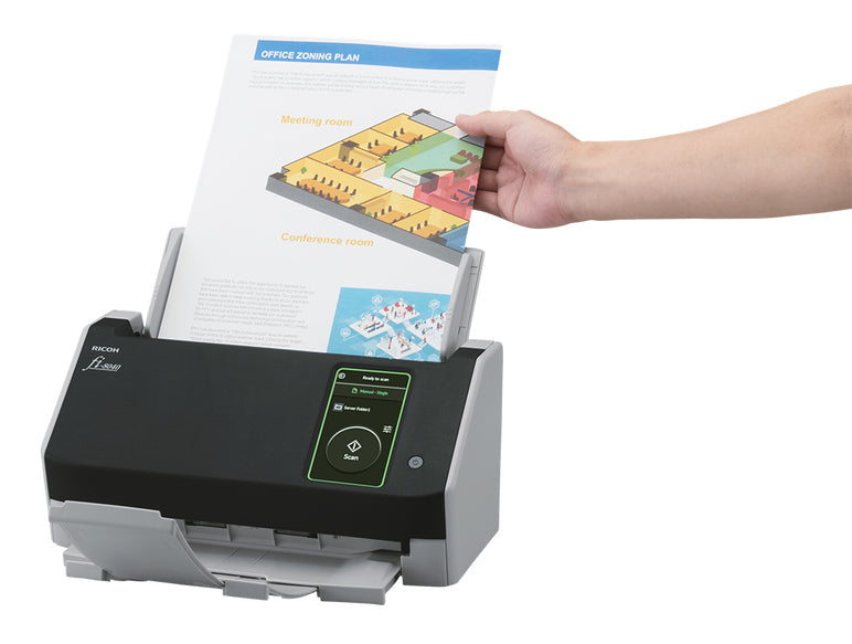 Ricoh FI-8040 ADF + Manual feed scanner 600 x 600 DPI A4 Black, Grey - PA03836-B005