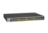 NETGEAR GS752TPP Managed L2/L3/L4 Gigabit Ethernet (10/100/1000) Power over Ethernet (PoE) 1U Black - GS752TPP-300NAS