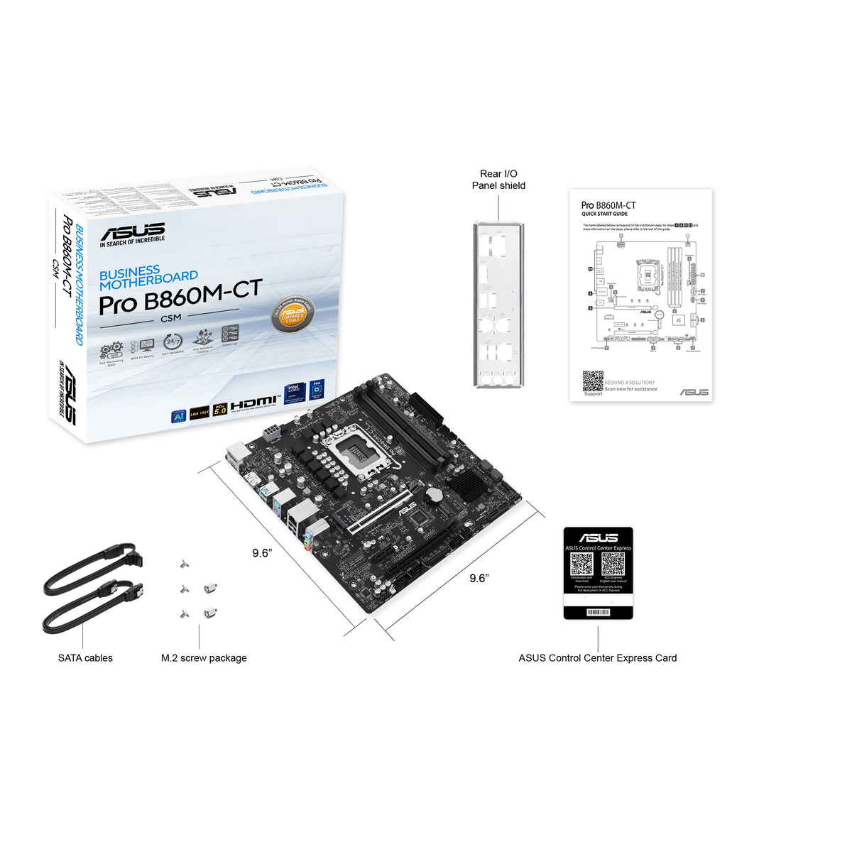 ASUS PRO B860M-CT-CSM Intel B860 LGA 1851 (Socket V1) micro ATX - PRO B860M-CT-CSM