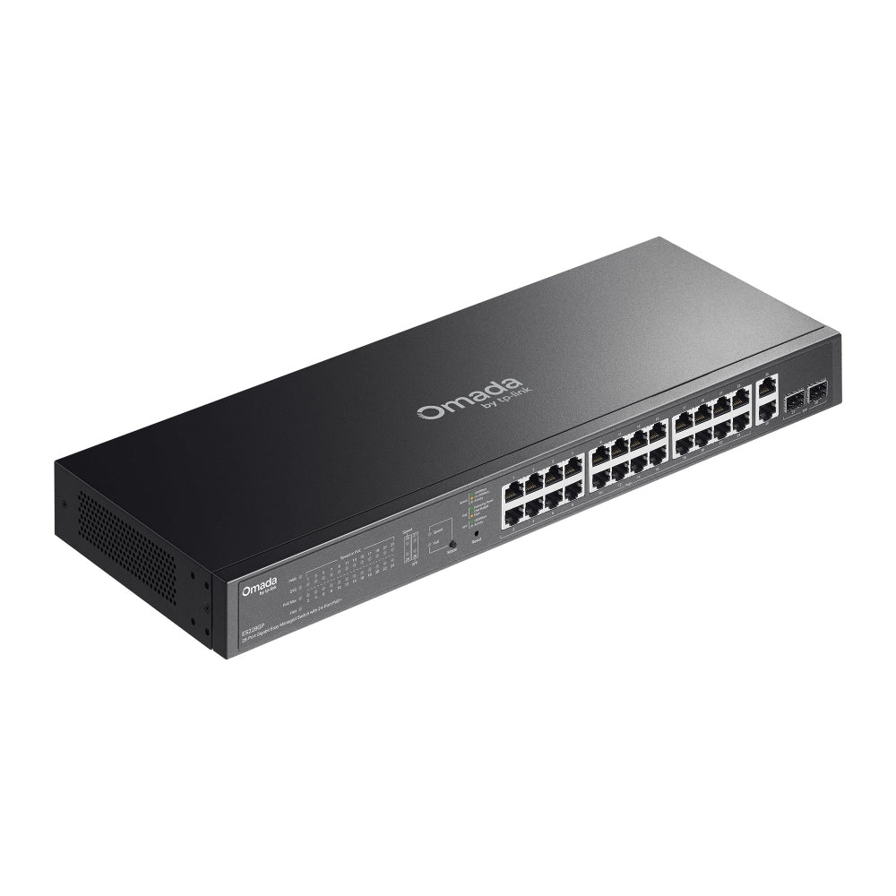 TP-Link ES228GP network switch Managed L2 Gigabit Ethernet (10/100/1000) Power over Ethernet (PoE) Black - ES228GP
