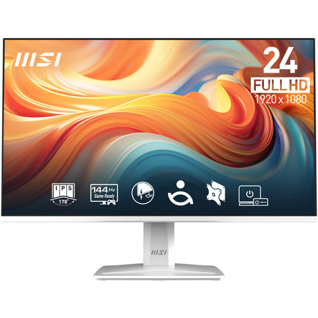 MSI Pro MP243W E14 computer monitor 60.5 cm (23.8") 1920 x 1080 pixels Full HD LCD White - PROMP243WE14 MSI