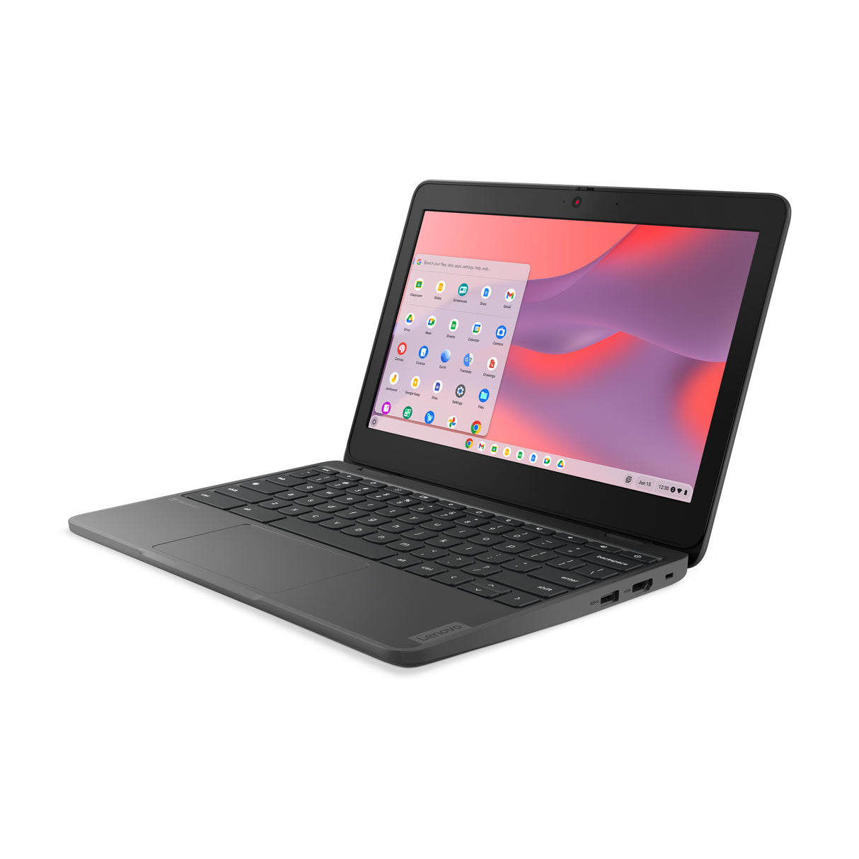 Lenovo 100e Chromebook Gen 4 MediaTek Kompanio 520 29.5 cm (11.6") HD 8 GB LPDDR4x-SDRAM 64 GB eMMC Wi-Fi 6 (802.11ax) ChromeOS English Grey - 82W0001FUS LENOVO