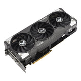 Graphics card with four fans on a white background