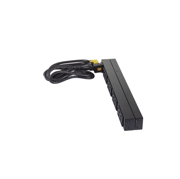 APC NetShelter Basic Rack PDU, 1U, 1PH, 3.7kW 230V 16A or 3.3kW 208V 16A, x12 C13 outlets, C20 cord - AP9565 APC