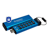 Kingston Technology IronKey 32GB USB-C Keypad 200C, FIPS 140-3 Lvl 3 AES-256 - IKKP200C/32GB