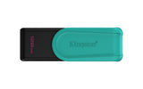 Kingston Technology DataTraveler 128GB Portable USB 3.2 Gen 1 Exodia S (Black/Turquoise) - DTXS/128GB