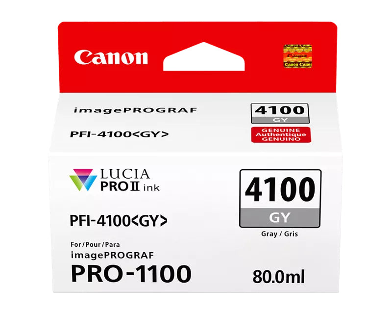 Canon LUCIA PRO II PFI-4100 Gray Ink Tank - 6783C002
