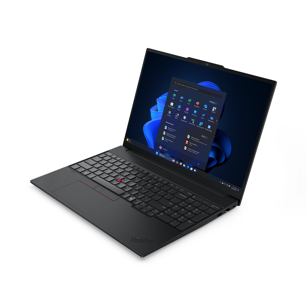 Lenovo ThinkPad E16 Gen 3 (Intel) Intel Core 5 210H Laptop 40.6 cm (16") WUXGA 16 GB DDR5-SDRAM 512 GB SSD Wi-Fi 6E (802.11ax) Windows 11 Pro US English Black - 21TF001NUS