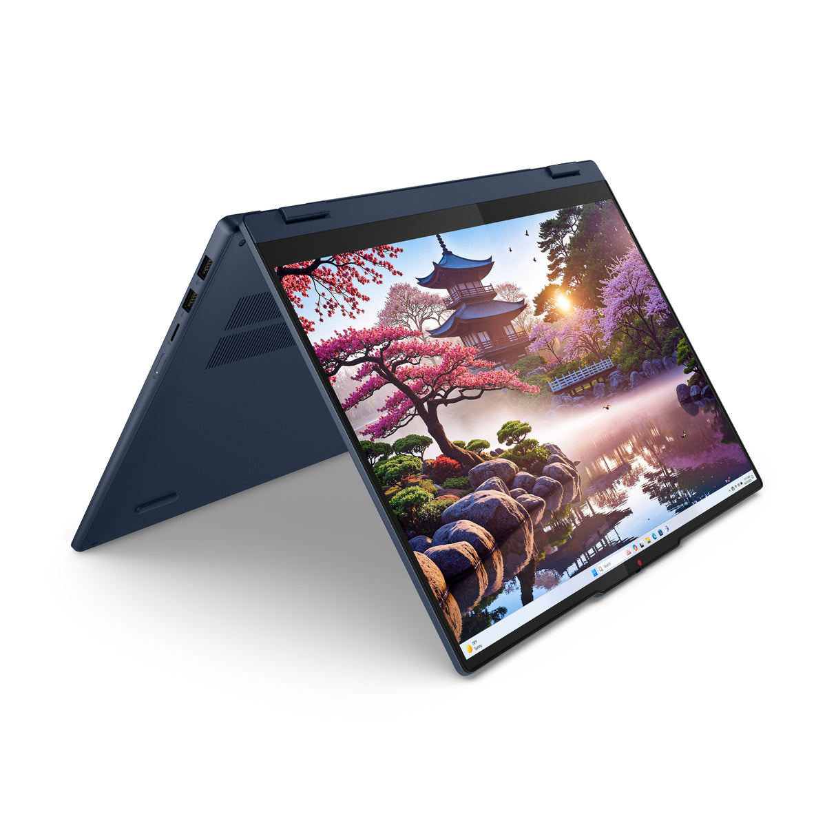 Lenovo IdeaPad 5 2-in-1 16AKP10 Copilot+ PC AMD Ryzen™ AI 7 350 Hybrid (2-in-1) 40.6 cm (16") Touchscreen WUXGA 16 GB LPDDR5x-SDRAM 1 TB SSD Wi-Fi 7 (802.11be) Windows 11 Home English Blue - 83KU0013US
