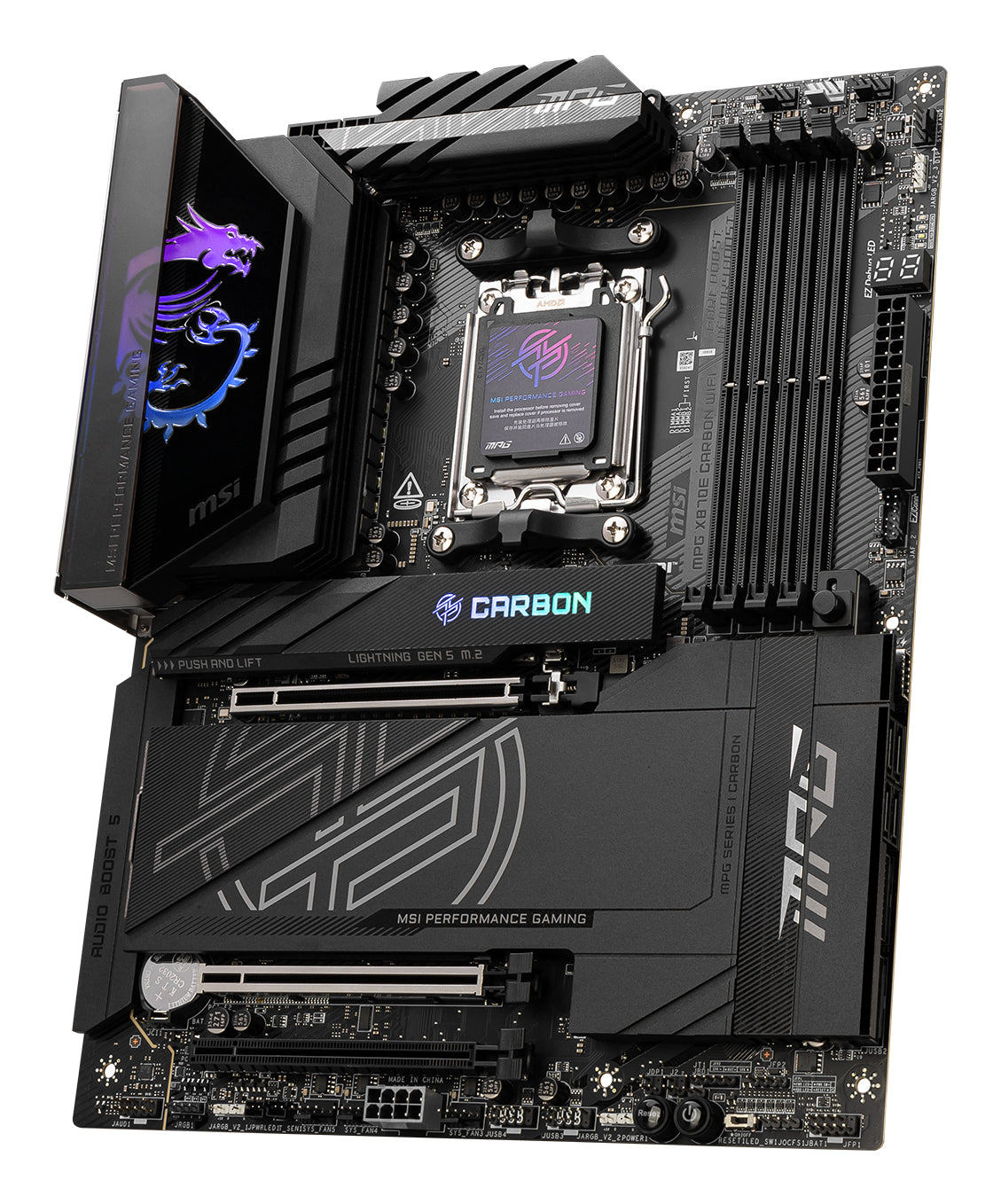 MSI MPG X870E CARBON WIFI motherboard AMD X870E Socket AM5 ATX - X870ECARBONWIFI7