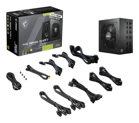 MSI MAG A850GL PCIE5 II power supply unit 850 W 20+4 pin ATX ATX Black - MAGA850GLPCIE5II MSI