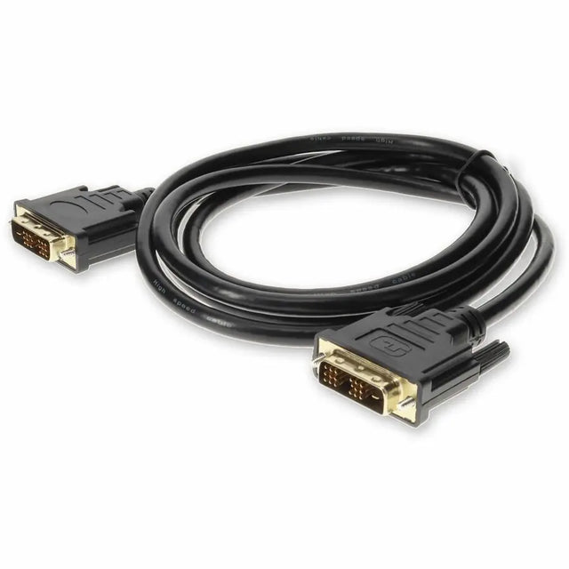 ADD-ON 5PK 6ft HP DC198A Comp DVI-D Single Link (18+1 pin) Male to DVI-D Single Link (18+1 pin) Male Black Cables For Resolution Up to 1920x1200 (WUXGA) - 100% compatible and guaranteed to work - DC198A-AO-5PK