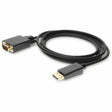 ADD-ON 6ft DisplayPort 1.2 Male to VGA Male Black Cable For Resolution Up to 1920x1200 (WUXGA) - 100% compatible and guaranteed to work - DISPLAYPORT2VGA6F
