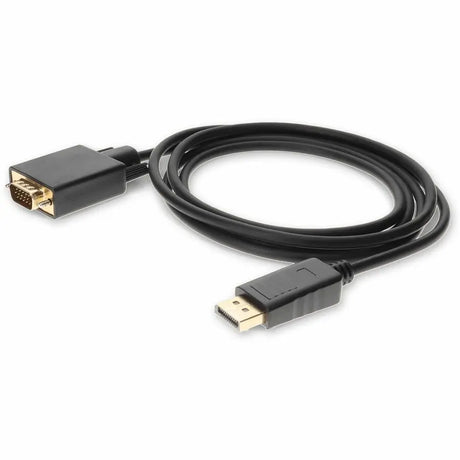 ADD-ON 6ft DisplayPort 1.2 Male to VGA Male Black Cable For Resolution Up to 1920x1200 (WUXGA) - 100% compatible and guaranteed to work - DISPLAYPORT2VGA6F