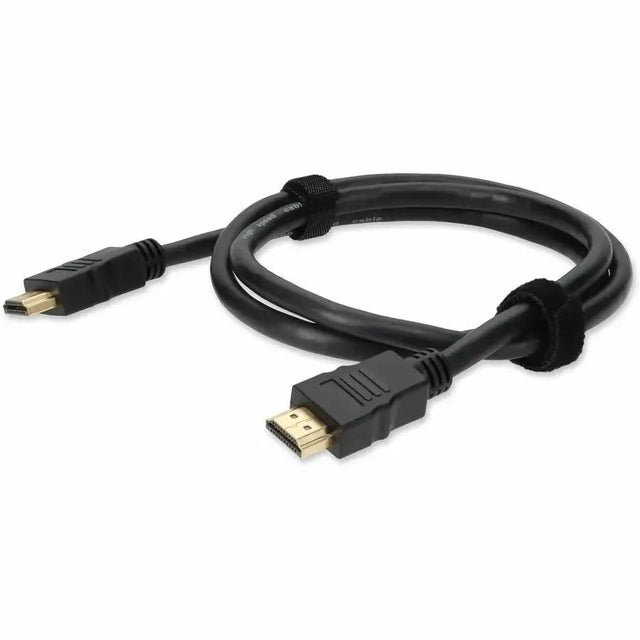 ADD-ON 6ft HDMI 1.4 Male to HDMI 1.4 Male Black Cable Which Supports Ethernet For Resolution Up to 4096x2160 (DCI 4K) - 100% compatible and guaranteed to work - HDMIHSMM6