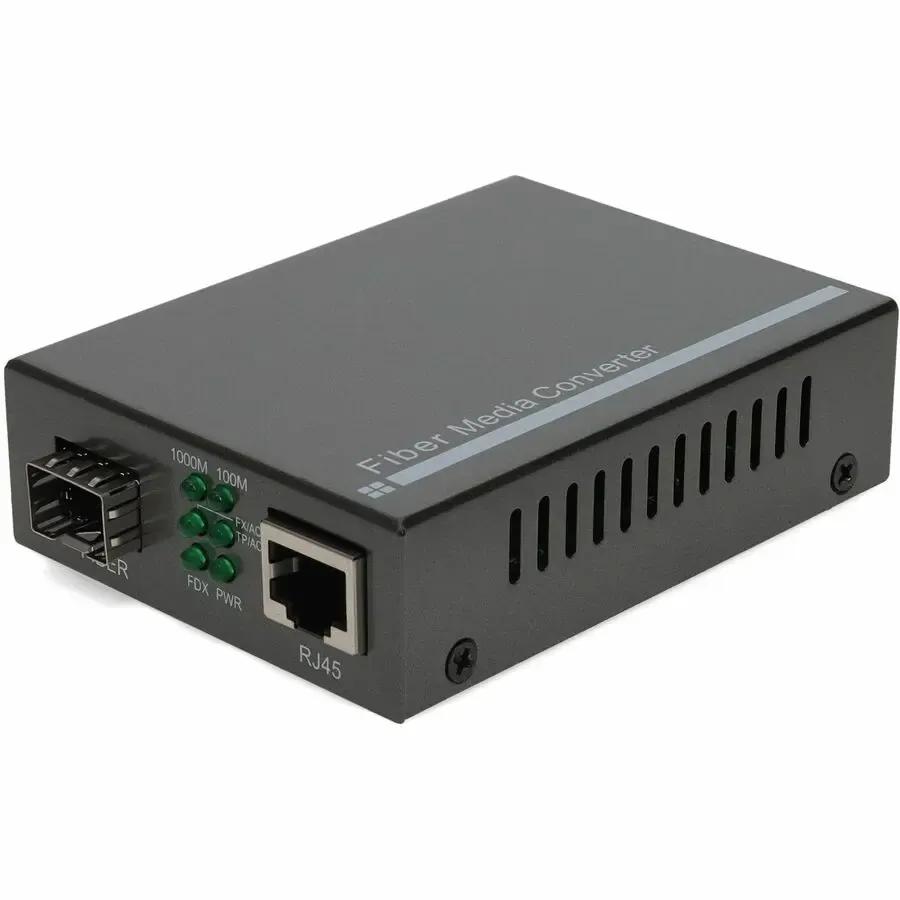 ADD-ON AddOn 10/100/1000Base-TX(RJ-45) to Open SFP Port Media Converter - 100% compatible and guaranteed to work - ADD-GMC-SFP