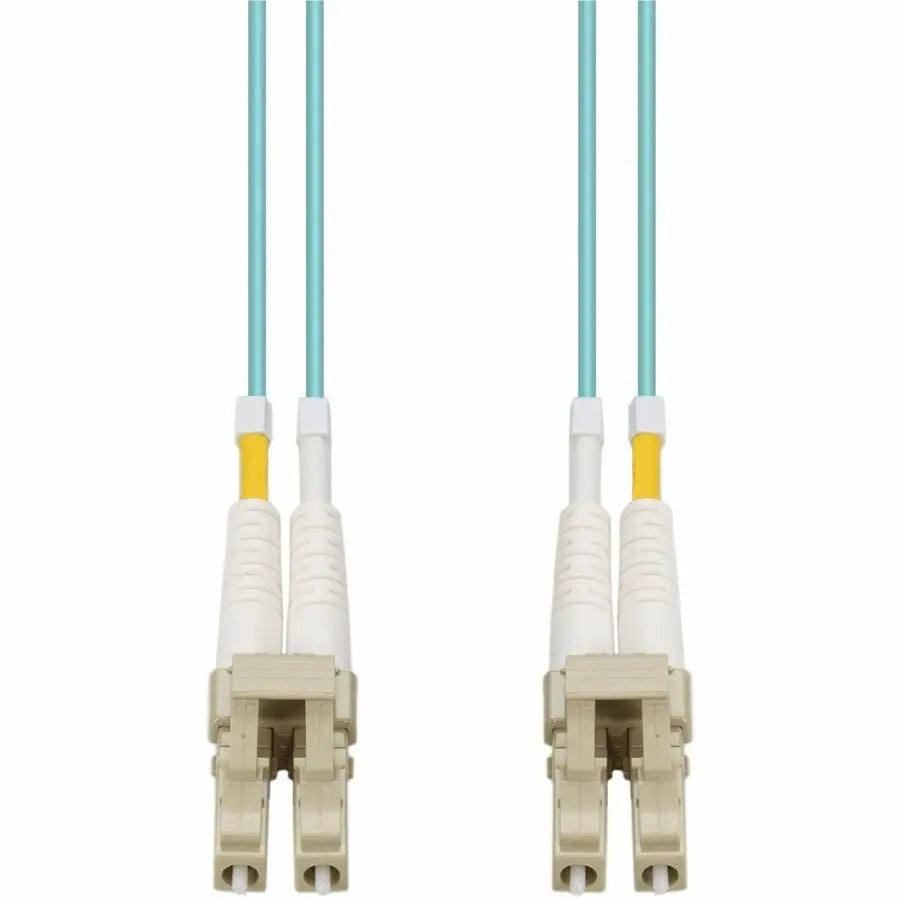 ADD-ON AddOn 35m LC (Male) to LC (Male) Aqua OM4 Duplex Fiber OFNR (Riser-Rated) Patch Cable - 100% compatible and guaranteed to work in OM4 and OM3 applications - ADD-LC-LC-35M5OM4