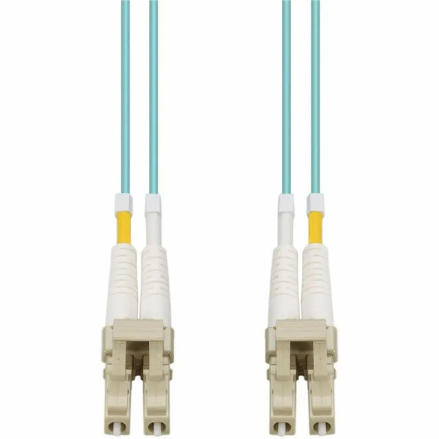 ADD-ON AddOn 35m LC (Male) to LC (Male) Aqua OM4 Duplex Fiber OFNR (Riser-Rated) Patch Cable - 100% compatible and guaranteed to work in OM4 and OM3 applications - ADD-LC-LC-35M5OM4