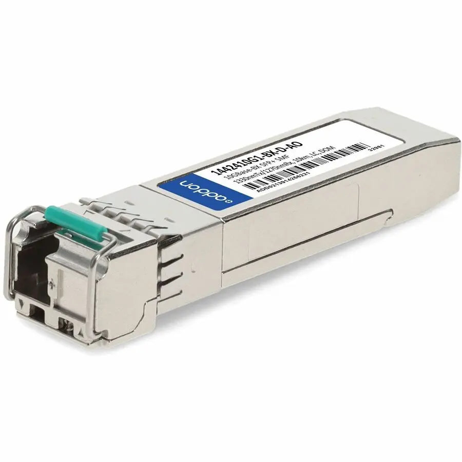 ADD-ON AddOn ADTRAN 1442410G1-BX-D Compatible TAA Compliant 10GBase-BX SFP+ Transceiver (SMF, 1330nmTx/1270nmRx, 10km, LC, DOM) - 100% compatible and guaranteed to work - 1442410G1-BX-D-AO