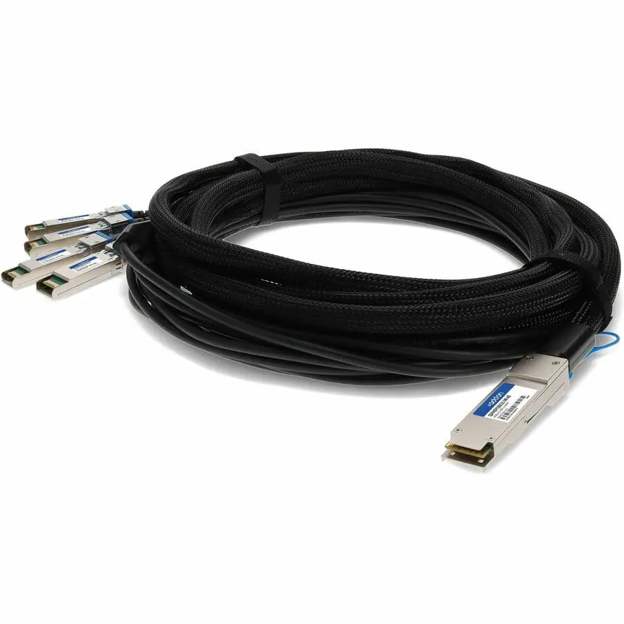 ADD-ON AddOn Cisco QSFP-4SFP10G-CU1-5M Compatible TAA Compliant 40GBase-CU QSFP+ to 4xSFP+ Direct Attach Cable (Passive Twinax, 1.5m) - 100% compatible and guaranteed to work - QSFP4SFP10GCU1-5M-AO