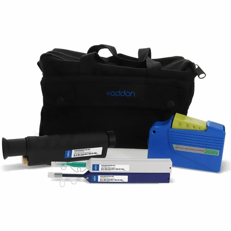 ADD-ON AddOn Complete Fiber Cleaning Kit including Soft Case - For Transceiver, Fiber Optic Connector - 1 - CLEANING-KIT-AO