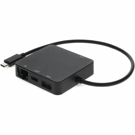ADD-ON AddOn Docking Station - for Desktop PC/Notebook/Monitor/Projector - USB Type C - 4K - 3840 x 2160 - USB Type-A - 1 x USB Type-C Ports - USB Type-C - Network (RJ-45) - HDMI - Black - Wired - Ethernet