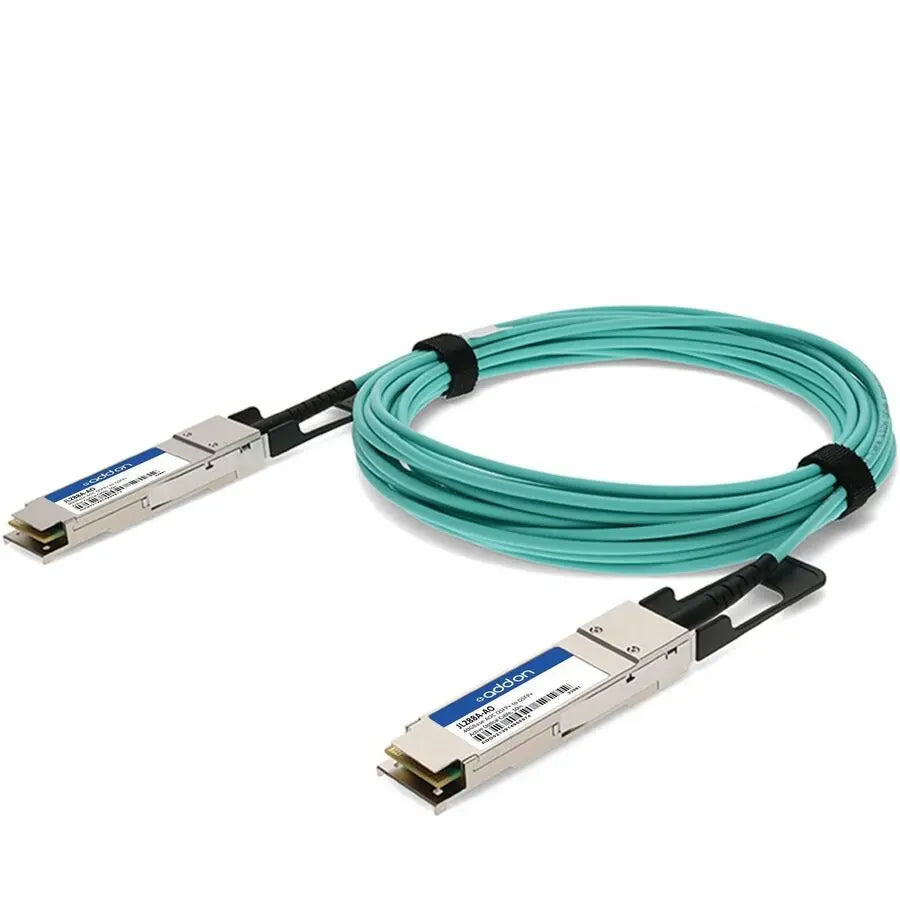 ADD-ON AddOn HP JL288A Compatible TAA Compliant 40GBase-AOC QSFP+ to QSFP+ Active Optical Cable (850nm, MMF, 10m) - 100% application tested and guaranteed to work - JL288A-AO