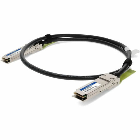 ADD-ON AddOn Twinaxial Network Cable - 3.28 ft Twinaxial Network Cable for Network Device, Transceiver, Router, Server - First End: 1 x QSFP56 Network - Second End: 1 x QSFP56 Network - 200 Gbit/s - 1 - TAA ...  - Q56-200G-PDAC1M-AO