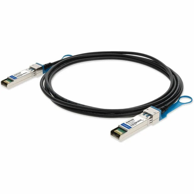 ADD-ON AddOn Twinaxial Network Cable - 6.56 ft Twinaxial Network Cable for Network Device, Transceiver - First End: 1 x SFP+ Network - Second End: 1 x SFP+ Network - 10 Gbit/s - Black - 1 - TAA Compliant
