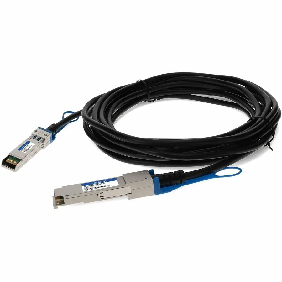 ADD-ON AddOn Twinaxial Network Cable - 9.84 ft Twinaxial Network Cable for Transceiver, Network Device - First End: 1 x QSFP28 Network - Second End: 1 x SFP28 Network - 25 Gbit/s - 28 AWG - Black - 1 - TAA C...  - MC2309130-003-25G-AO
