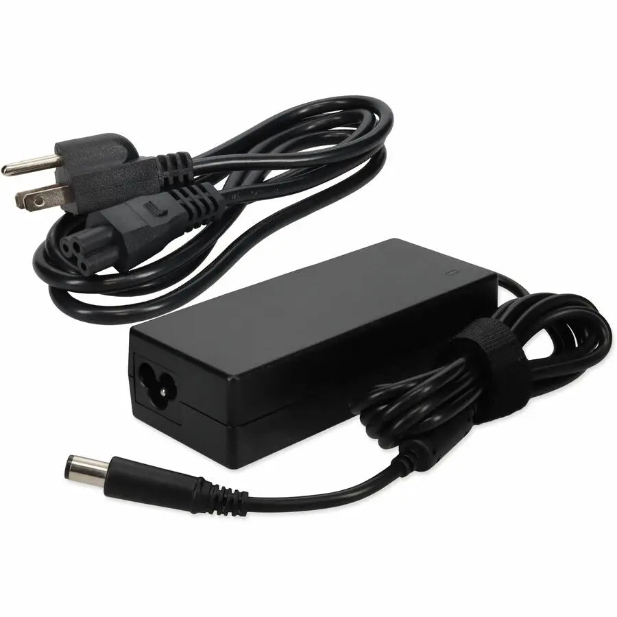 ADD-ON Dell 332-1833 Compatible 90W 19.5V at 4.62A Black 7.4 mm x 5.0 mm Laptop Power Adapter and Cable - 100% compatible and guaranteed to work - 330-1828-AA